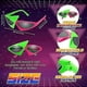 thumbnail image 2 of 6 pares de gafas de sol de fiesta novedosas de los 80, rosa fucsia y verde neón, gafas asimétricas, gafas divertidas de los 80, gafas de sol novedosas para hombre, gafas para hipsters, 2 of 5