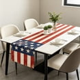 thumbnail image 4 of 4th of July Linen Star Flag Dining Table Runner - 250th Anniversary Patriotic Decor Dresser Scarf Table Runner for Independence Day Farm Kitchen Coffee Table Decor, 4 of 6