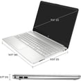 thumbnail image 4 of HP 15.6" HD Business Laptop Touchscreen,Intel Core i3-1215U, 8GB RAM, 512GB SSD,Type-C, HDMI, Bluetooth, Webcam, Media Card Reader, Numeric Keypad, Windows 11 Home，4in1Accessories，Natural Silver, 4 of 9