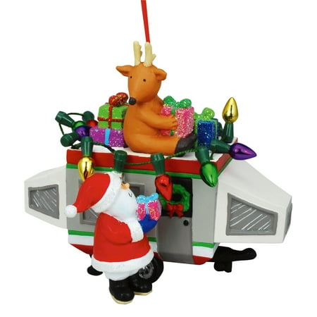 santa loading gifts on popout camper christmas holiday (Best Christmas Gifts For Campers)