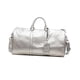 thumbnail image 5 of Bolsa de gimnasio deportiva, bolso de mano de piel sintética, correa de hombro ajustable, bolso de mano para adultos Plata, 5 of 9