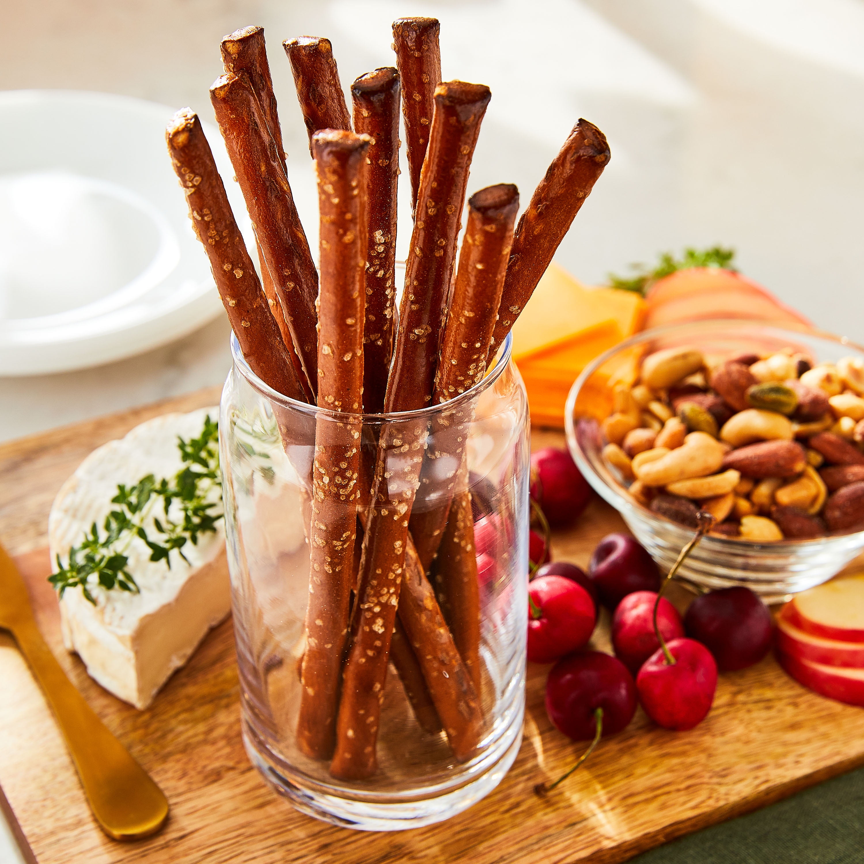 (4 pack) Great Value Salted Original Crispy Pretzel Rods, 12 oz