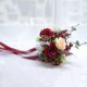 thumbnail image 3 of Nvzi Ramos de boda de flores artificiales para dama de honor, ramo de novia para ceremonia de boda, aniversario, ramo de boda rústico (azul), 3 of 5