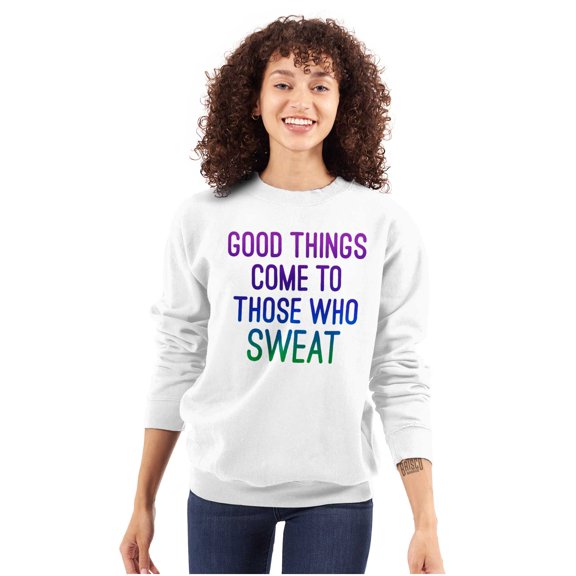 Inspirational Gotta Shine Quote Women Crewneck Sweatshirt Brisco Brands S