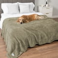 thumbnail image 6 of PetAmi Fluffy Waterproof Dog Blanket for Bed Large Dogs, Soft Warm Pet Sherpa Throw Pee Proof Couch Cover, Reversible Cat Blanket Sofa Crate Kennel Protector, Washable Mat (Taupe Camel, 60x80), 6 of 9
