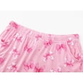 thumbnail image 2 of Beezizac Soft Modal Pajamas for Girls Tee & Shorts Set Pink Bow Jammies Big Kid Size 10, 2 of 3