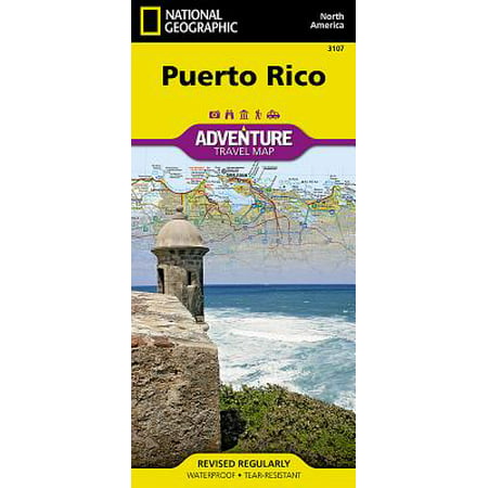 Adventure map: puerto rico - folded map: (Best Puerto Rico Travel Guide)