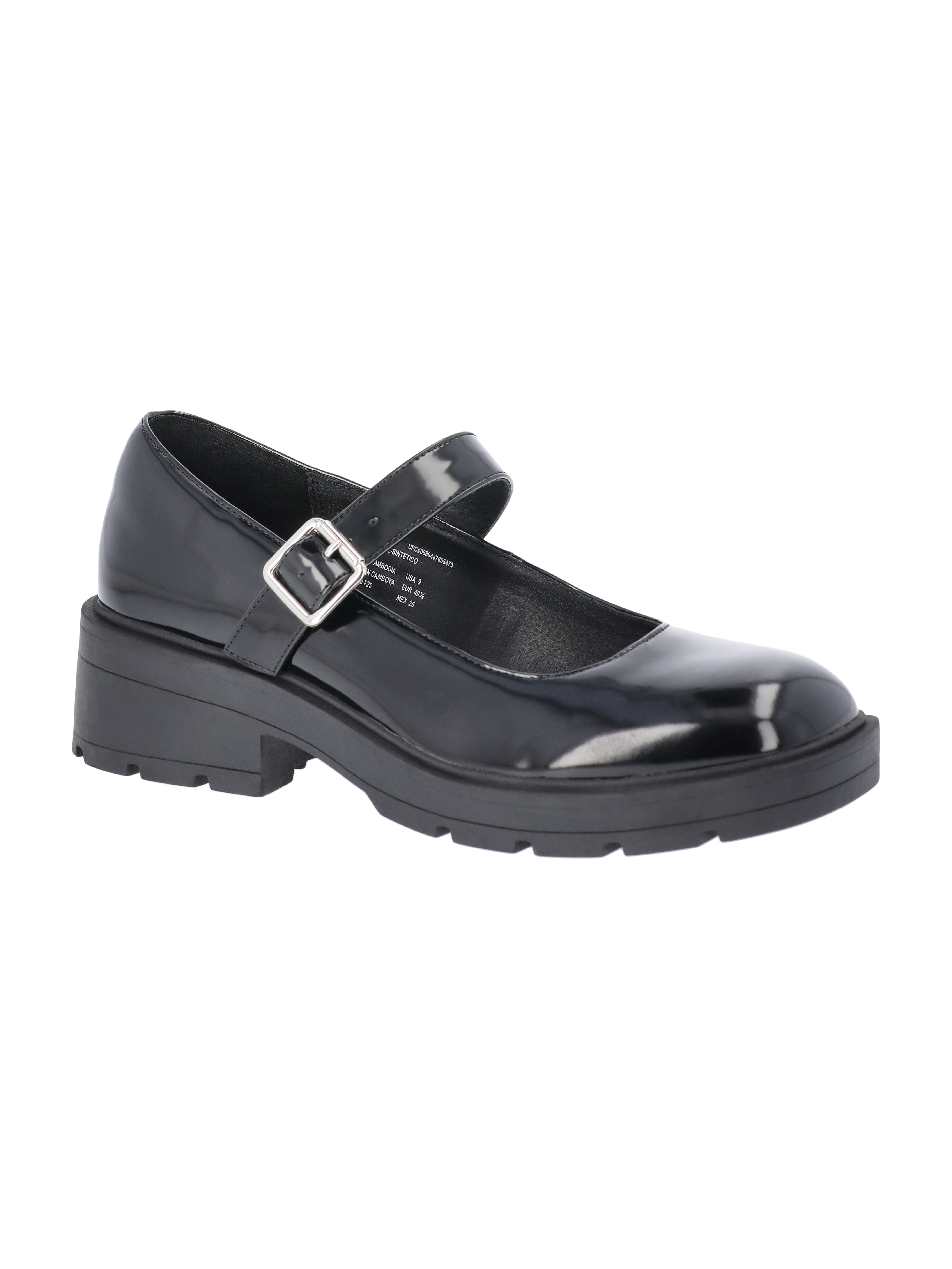 No Boundaries Women's Chunky Lug Sole Mary Jane Shoes