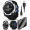 50mm SOLAR Whitestone +PowerBank, variant on Instinct 3 – 50 mm, AMOLED Display, Rugged Outdoor GPS Smartwatch, Built-In Flashlight, Supernova Collection Limited Edition Color, Black with Black/Bolt Blue Silicone Band