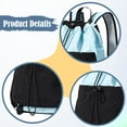 thumbnail image 5 of GARENDE Drawstring Backpack Badminton Backpack Daypack Professional Tennis Racket Bag Racquet Carrying Bag for Pickleball Gym Fitness Blue Black, 5 of 6