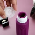 thumbnail image 3 of Micebay Leak-Proof 6-oz Silicone Squeezable Travel Bottles for Toiletries, Refillable Travel Size Containers, BPA Free, TSA Approved, Dark Purple, 4 Pack, 3 of 10