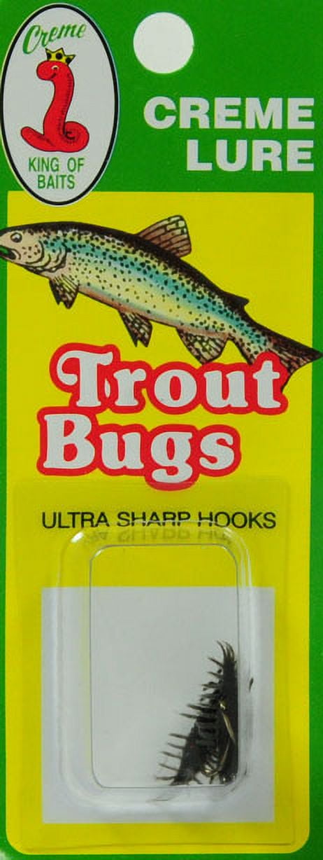 Creme Trout Bugs Hellgrammite Lure, Brown