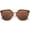 Brown-Gold / Brown, variant on sunglassLA - Modern Fashion Ultra Slim Wire Rimless Flat Lens Pantos Sunglasses - 58mm