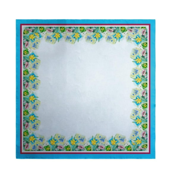 Betsy Drake Interiors Betsy's Florals Square Table Cloth 52