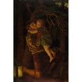 thumbnail image 3 of Arthur Hughes 13x18 Black Modern Framed Museum Art Print Titled - The Lost Child (1866), 3 of 5