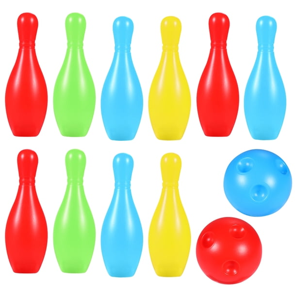 Juego de bolos de plástico para niños, interesante Pin de bolos para el hogar, accesorio para niños, 1 Juego