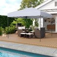 thumbnail image 4 of Gymax 10 X 10 FT Pop up Canopy Tent w/ Portable Carrying Bag 8 Stakes 4 Wind Ropes White, 4 of 9