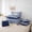 Navy P, variant on Erosebridal Letter B Kids Twin Bedding Sets 7-Piece, Modern Abstract Bedding Comforter Set, Blue Reversible