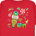thumbnail image 4 of Inktastic Holiday Nutcracker and Candy for Christmas Boys or Girls Long Sleeve Toddler T-Shirt, 4 of 5