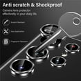 thumbnail image 3 of ShellTech Camera Lens Protector Compatible with Samsung Galaxy S24 Ultra, Scratch-Resistant Ultra-Thin Tempered Glass with Aluminum Edge, Set of 5,Silver, 3 of 6