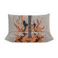 thumbnail image 3 of 3 Pcs Soft Bedding Set, Includes 1 Duvet Cover with Zipper And 2 Pillow,Shams Vintage Guitar With Wings Full(79"×90"), 3 of 8
