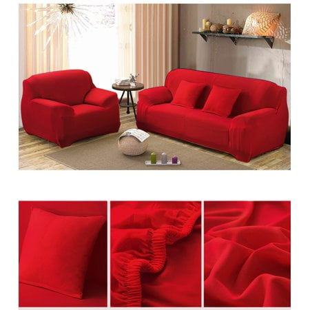 Details about   1-4 Seater Removeable Soild Elastic Stretch Sofa Couch Cover Slipcover Protector 