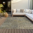 thumbnail image 6 of Addison Rugs Chantille Indoor/Outdoor Transitional Squares Gold Washable Rectangle Rug, 3' x 5', 6 of 6
