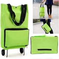thumbnail image 1 of Collapsible Trolley Bags Folding Shopping Bag With Wheels Foldable Shopping Cart Reusable Shopping Bags Portable Hand-pulling Grocery Bags Shopp, 1 of 5