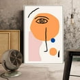 thumbnail image 2 of IDEA4WALL Framed Canvas Wall Art Minimalist Abstract Closeup of Face Painting Prints for Modern Home Decoration Ready to Hang - 24x36 inches, 2 of 4