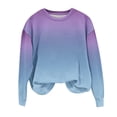 thumbnail image 2 of Women's Fashion Casual Printed Long Sleeved Round Neck Sweatshirt Blouse, 2 of 3