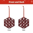 thumbnail image 2 of Honeii Plaid Reindeer Snowflakes Print Christmas Tree Acrylic Ornament | Christmas Decoration, Living Room Bedroom Garden Seasonal Decor for Christmas Tree-Hexagon, 2 of 7