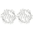 thumbnail image 4 of HEMOTON Mr and Mrs Wedding Chair Signs in Silver PU for Decoration Perfect for Ceremony and Photo Booth 2pcs, 4 of 8