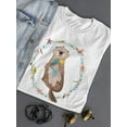 thumbnail image 3 of Cute Sea Otter With A Fish Tee Women's -Image by Shutterstock, 3 of 4