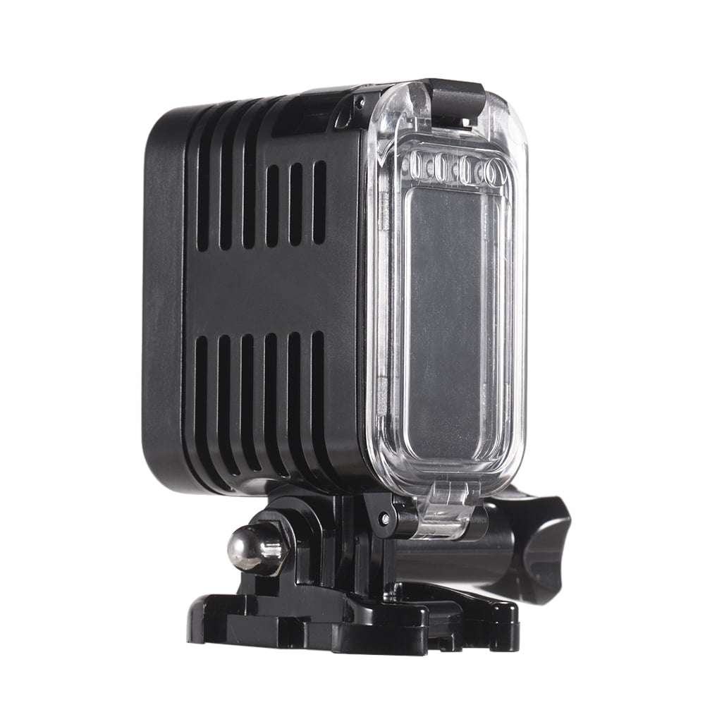 TPOTOO Waterproof LED Video Light Diving Light 5500-6000K 300Lux Underwater 30m Wide Angle Micro USB Charging for GoPro Hero 7 6 5 4 3 3 Session and Other Similar Sized Action Cameras 