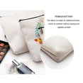 thumbnail image 3 of Cosmetic Bag Linen Waterproof Makeup Case Zipper Closure Make-up Make-up Storage Box Cosmetics Organizer Travel Handbag for Women Type F, 3 of 8