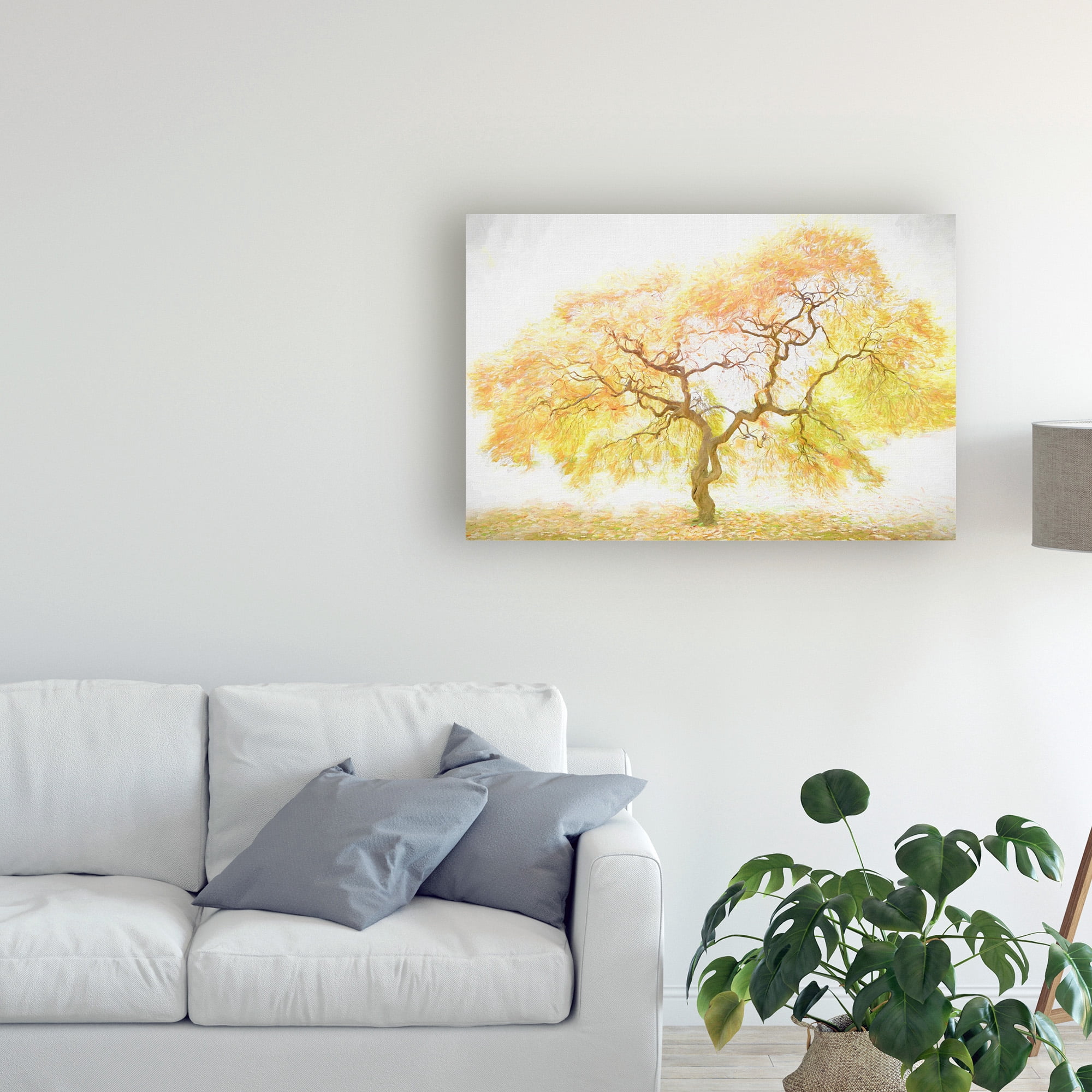 Trademark Fine Art 'Golden Tree Yellow' Canvas Art by PHBurchett