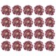 thumbnail image 1 of Uxcell 20-Pack Cabezas de Peonías Artificiales, Cabeza de Rosa de Seda [8cm, Rosa Púrpura], 1 of 7