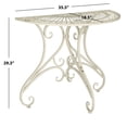 thumbnail image 5 of SAFAVIEH Annalise Outdoor Patio Semi-Circle Accent Table, Antique White, 5 of 5