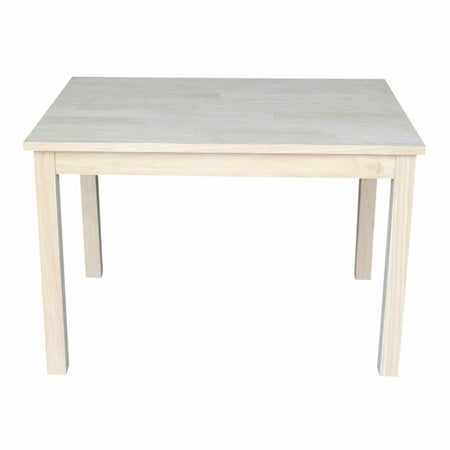 International Concepts Indoor Mission Solid Wood Children s Table in Unfinished