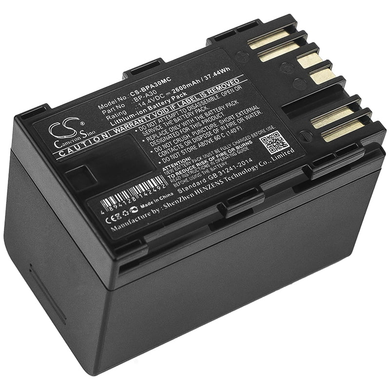 Stereotype indhente ly 2600mAh BP-A30 Battery for Canon CA-CP200L, EOS C200, EOS C300 Mark II -  Walmart.com
