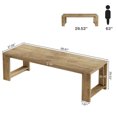 thumbnail image 2 of 86.61-Inch Dining Table for 6-8, Farmhouse Wood Kitchen Table, Natural Oak, 2 of 9