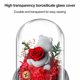 thumbnail image 3 of Cubierta de cristal con luces de oso flocado, flor eterna, rosa, regalos navideños, regalos de cumpleaños para familiares y amigos, 3 of 5