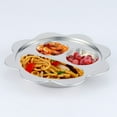 thumbnail image 3 of Assiette Compartimentée en Acier Inoxydable Assiette pour Enfants Assiette Compartimentée pour Enfants Assiette Décorative pour Manger, 3 of 6