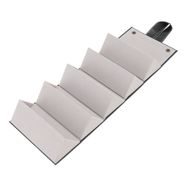 Caja de presentación para gafas de sol, estuche organizador para gafas de sol, estuche plegable multifuncional para anteojos, estuche para gafas de viaje, almacenamiento, funcionalidad de alta precisión Jadeshay A