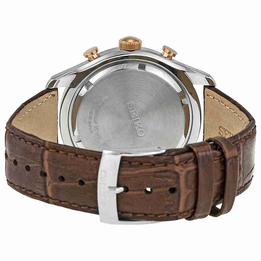 Seiko Men's SPC129 Silver Calf Skin Japanese Quartz Dress Watch -  Walmart.com