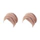 thumbnail image 3 of Sonducket Turbante ajustable de estilo Simple para la cabeza, atractivo, transpirable, para el cuidado del cabello, adornos para el capó, turbantes para Caqui 2piezas Sonducket CBP201587, 3 of 5