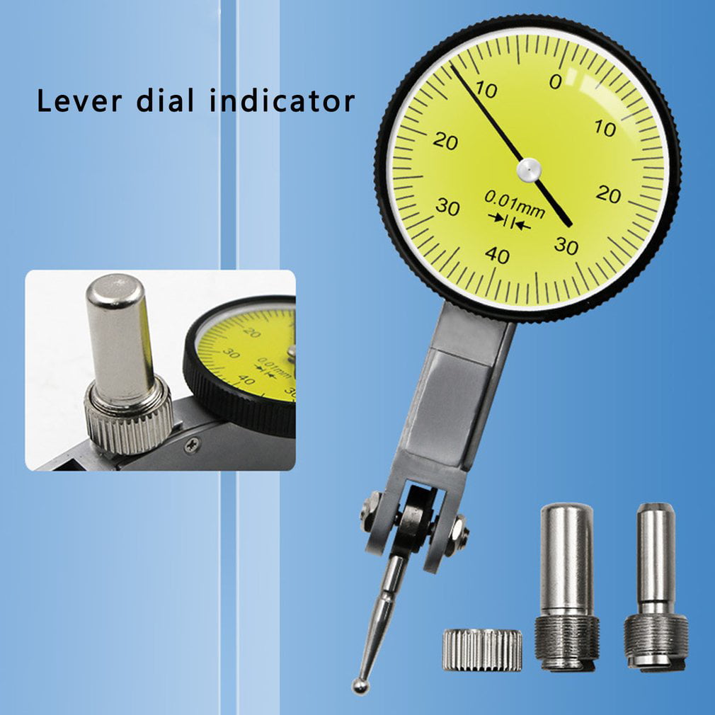 0 0.01mm Precision Dial Test Indicator Level Gauge Metric Scale Dovetail Rails # 