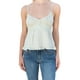 thumbnail image 1 of VISgogo Camisola casual de verano para mujer, sin mangas, cuello en V profundo, dobladillo con volantes, chaleco VISgogo  moda, 1 of 2