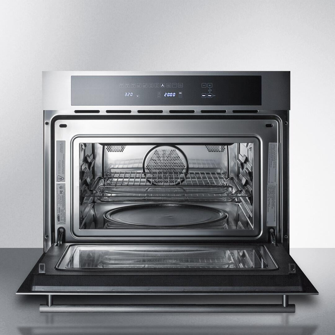 CMV24 24 Built-In Microwave Oven Combo with 1.34 cu. ft. Capacity  Convection  Touch Panel  Safety Lock  Broiler  Hot Air Function and Double Pane Glass: Stainless Steel"