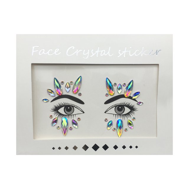 Iumwxz New Acrylic Face Sticker Rhinestone Environmental Resin Rhinestone Face Sticker